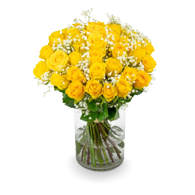 Bouquet of yellow roses